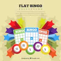 Free vector colorful background of bingo