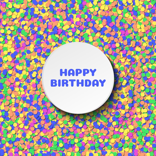 Free vector colorful background of confetti for birthdays