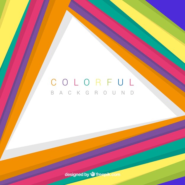 Colorful background in flat design