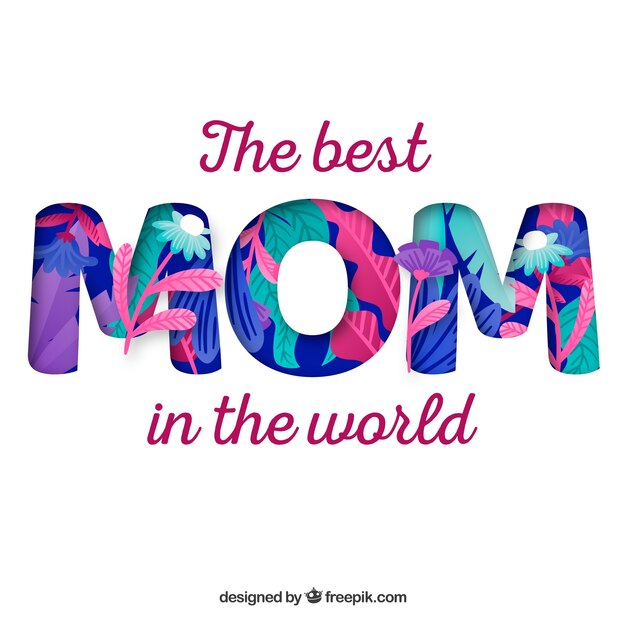 Colorful background of happy mother's day