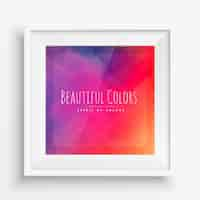 Free vector colorful background poster