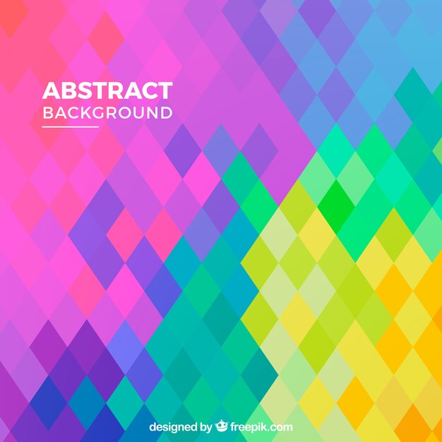 Free Vector colorful background of rhombuses