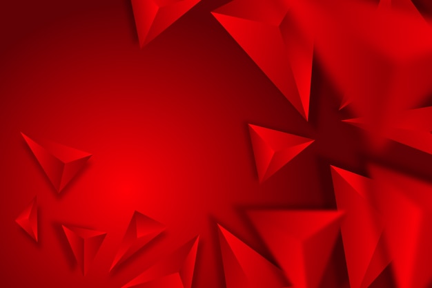 Colorful background with 3d triangles