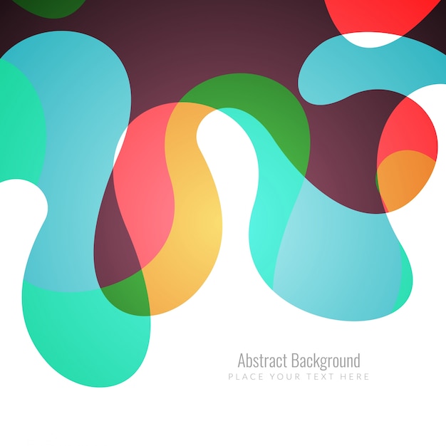 Colorful background with abstract shapes