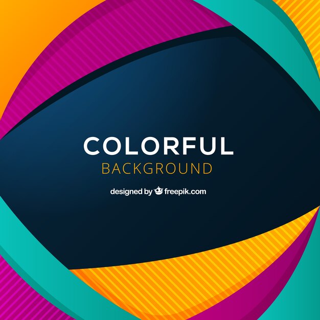 Colorful background with abstract shapes