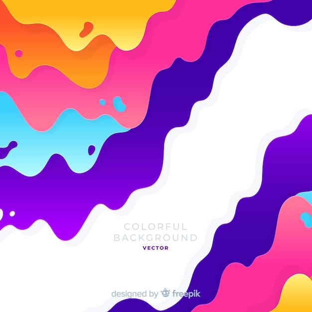 Colorful background with abstract shapes