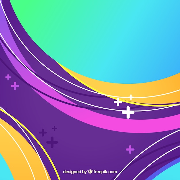 Colorful background with abstract style