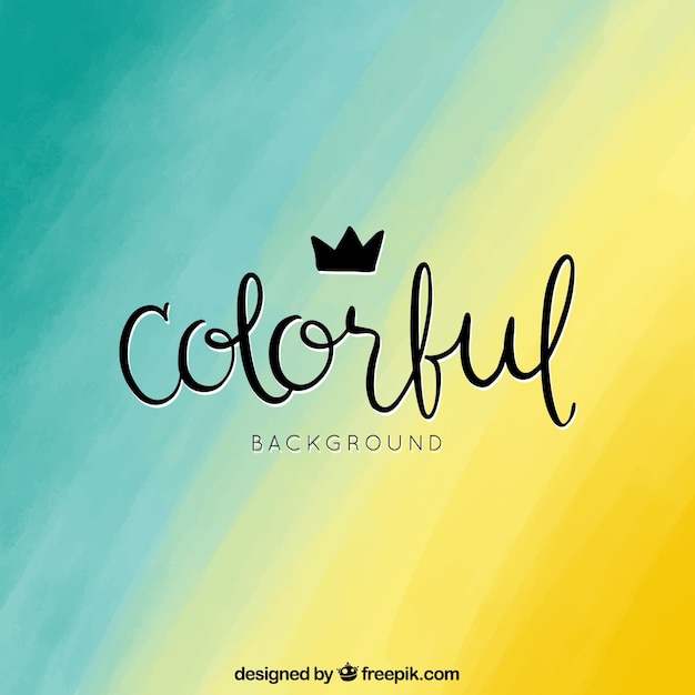 Colorful background with brush strokes