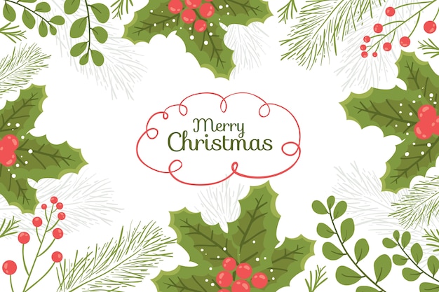 Colorful background with christmas elements