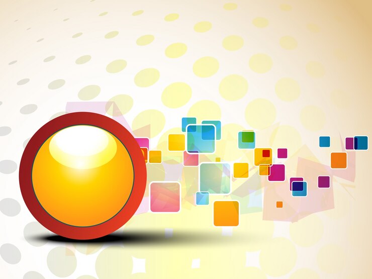 मुफ़्त वेक्टर colorful background with circle and rectangles