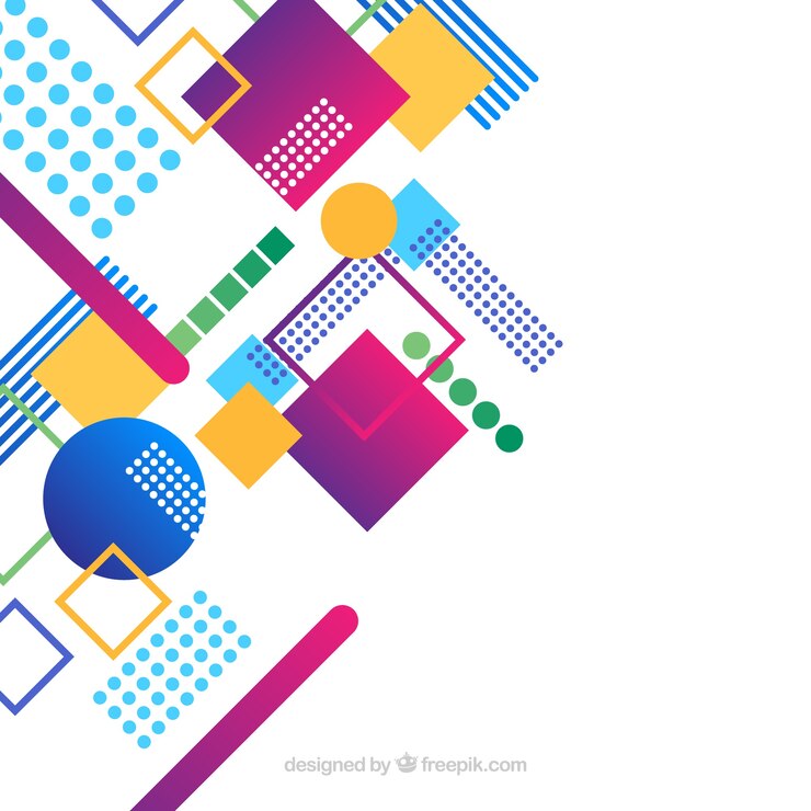 Free Vector colorful background with different shapes