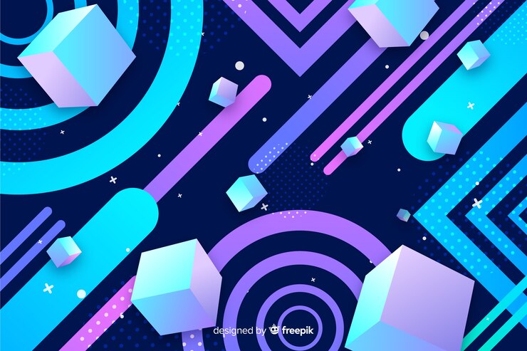 Free Vector colorful background with geometric shapes gradient