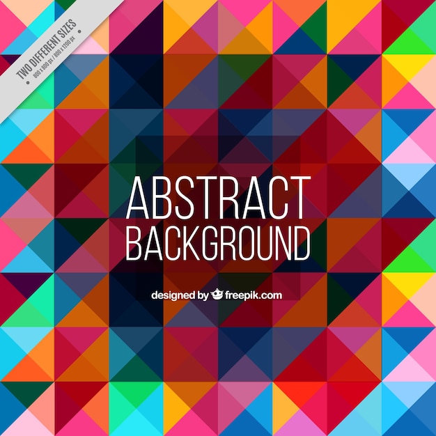 Free vector colorful background with geometric shapes