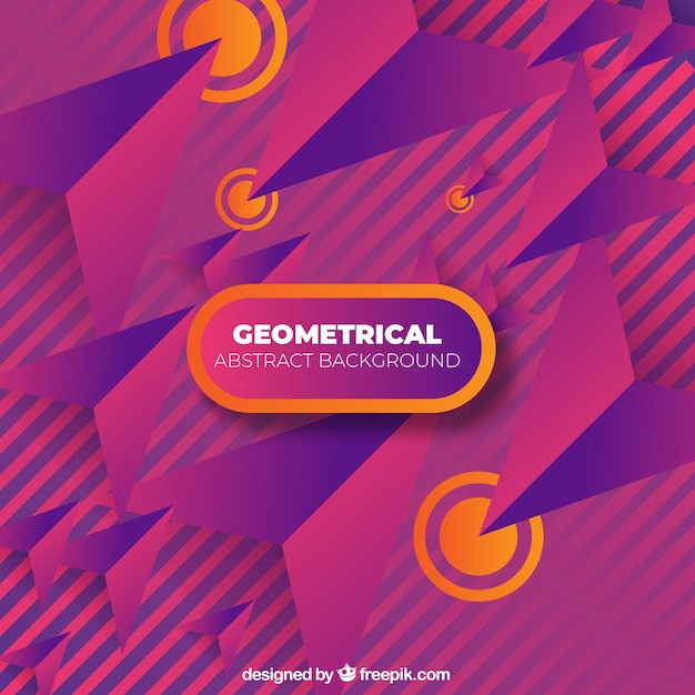 Free vector colorful background with geometric shapes