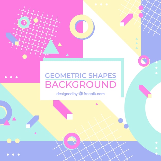 Free Vector | Colorful background with geometric shapes