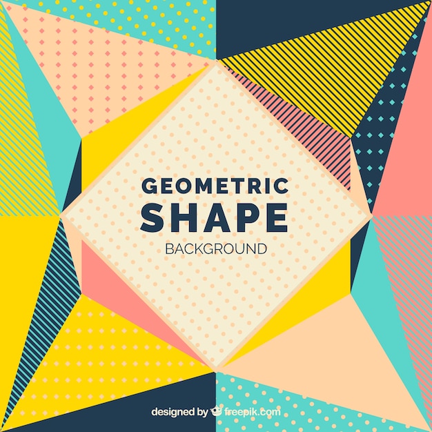 Colorful background with geometric shapes