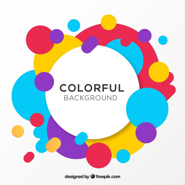 Colorful background with geometric shapes