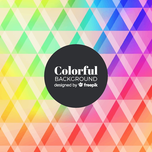 Free vector colorful background with geometric shapes