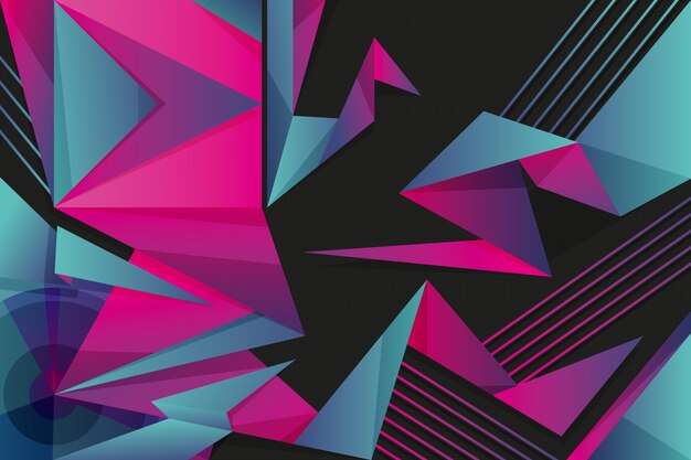 Colorful background with geometrical shapes