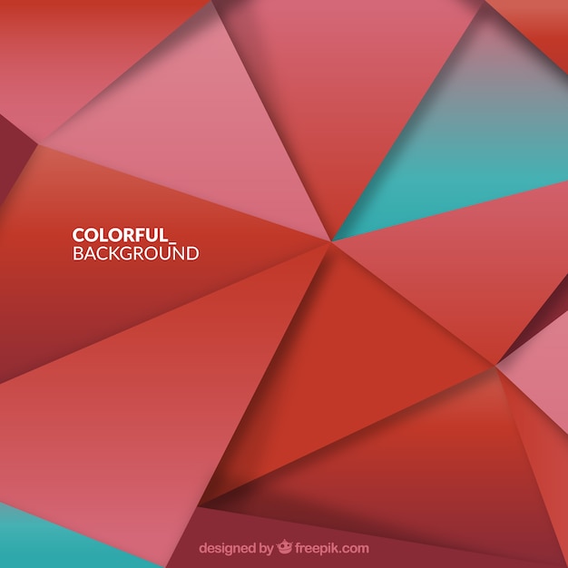 Colorful background with polygonal shapes