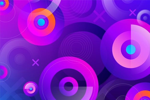 Colorful background with round shapes