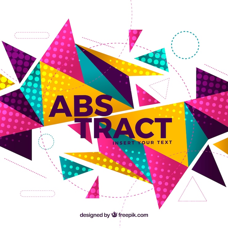 Free Vector colorful background with triangles