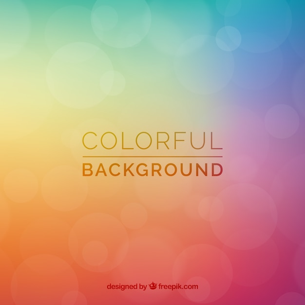 Free vector colorful background