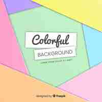 Free vector colorful background