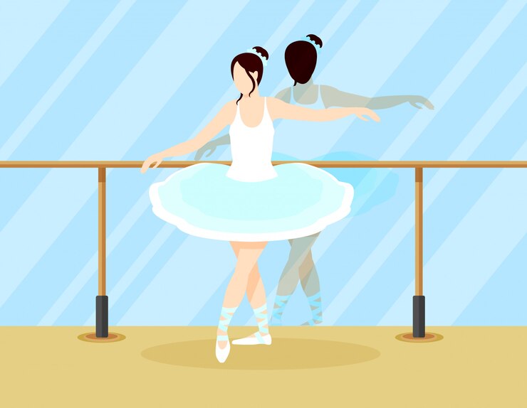 Free Vector colorful ballet dancer concept