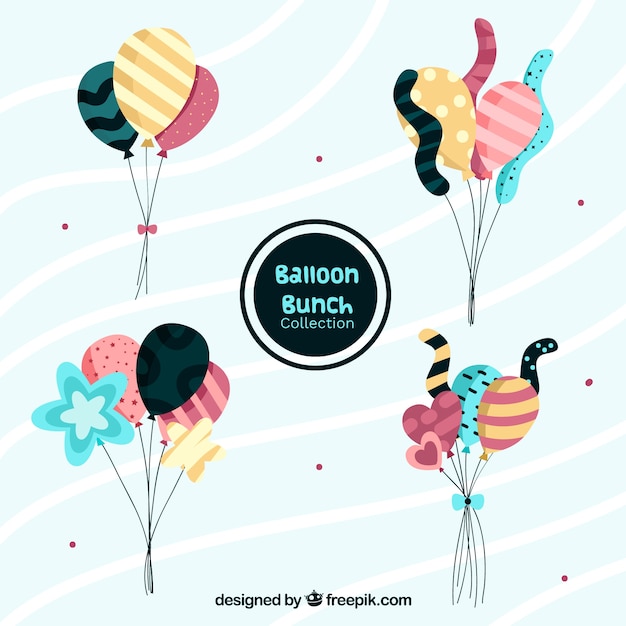 Free vector colorful balloon set