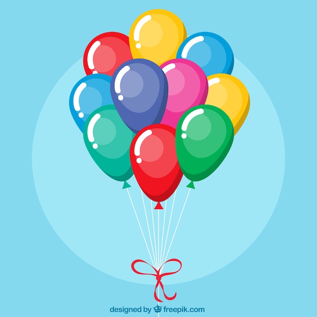 Free vector colorful balloon set