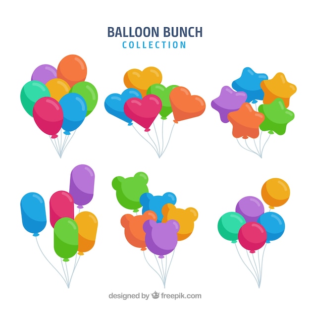 Free vector colorful balloon set