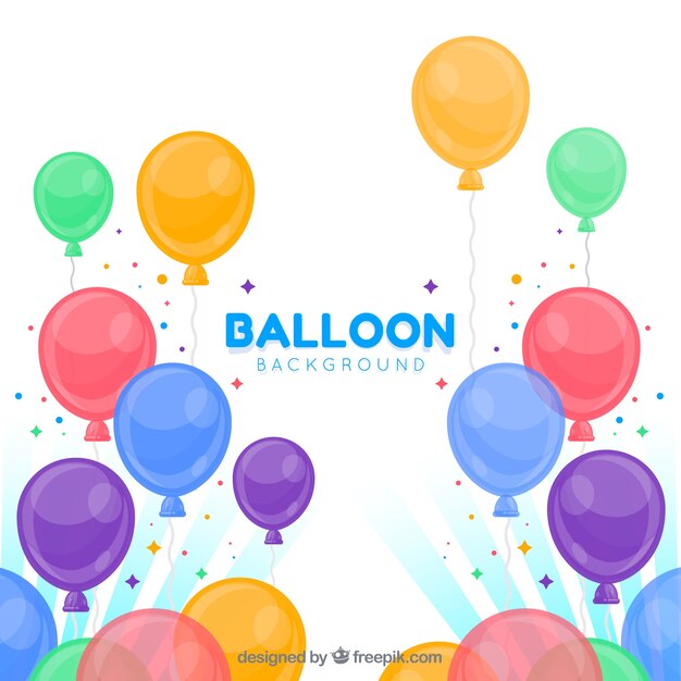 Colorful balloons background to celebrate