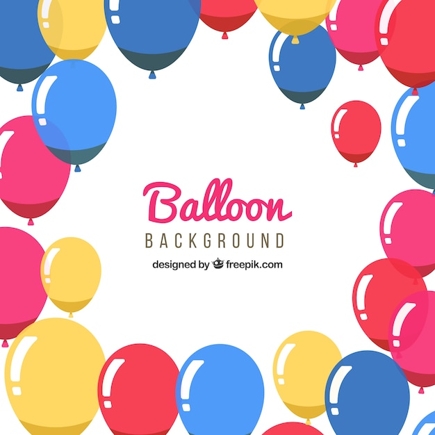 Colorful balloons background to celebrate