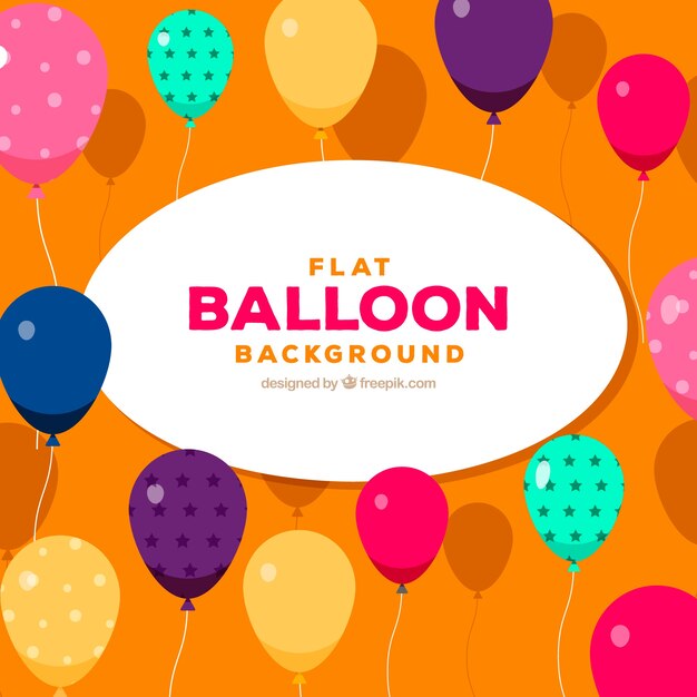 Colorful balloons background to celebrate