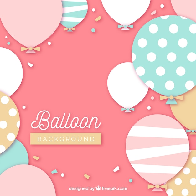 Colorful balloons background to celebrate