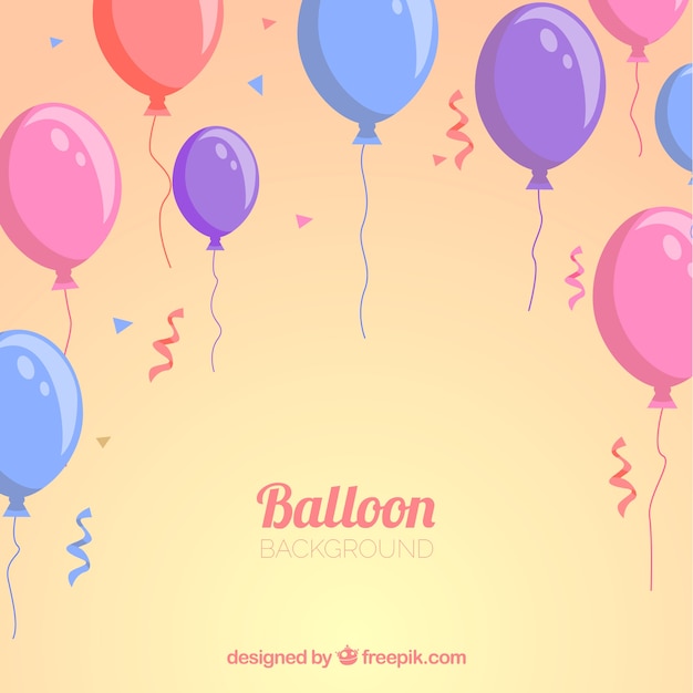 Colorful balloons background to celebrate