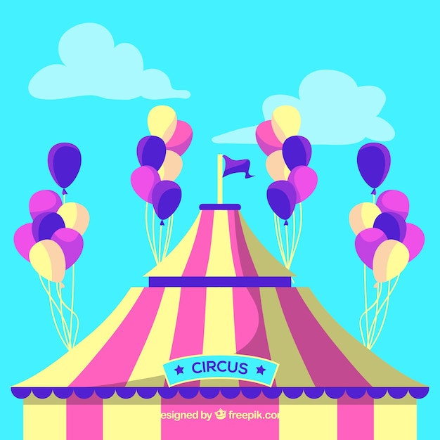 Красочные воздушные шары с цирком