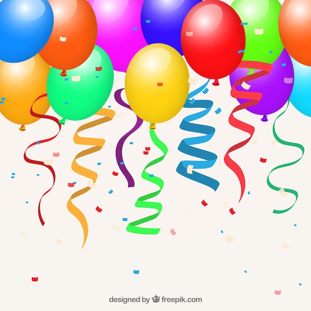 Colorful balloons background