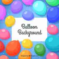 Free vector colorful balloons background