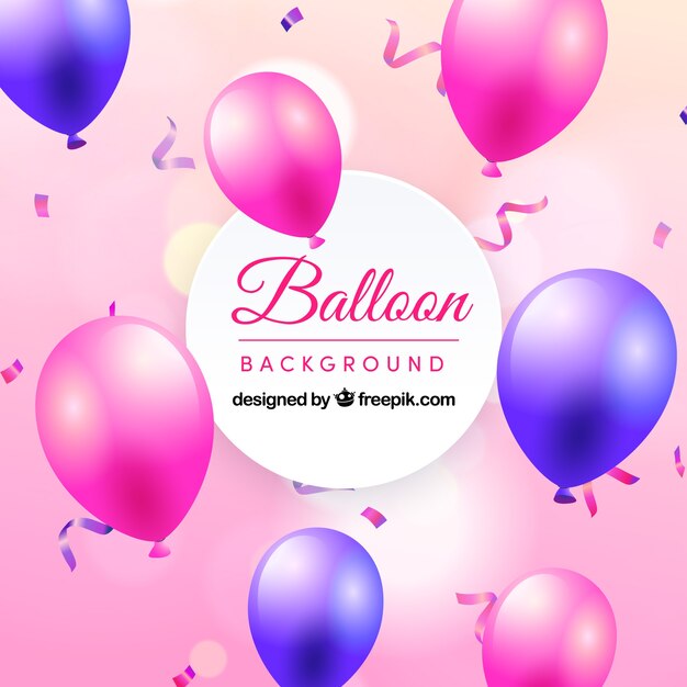 Colorful balloons background