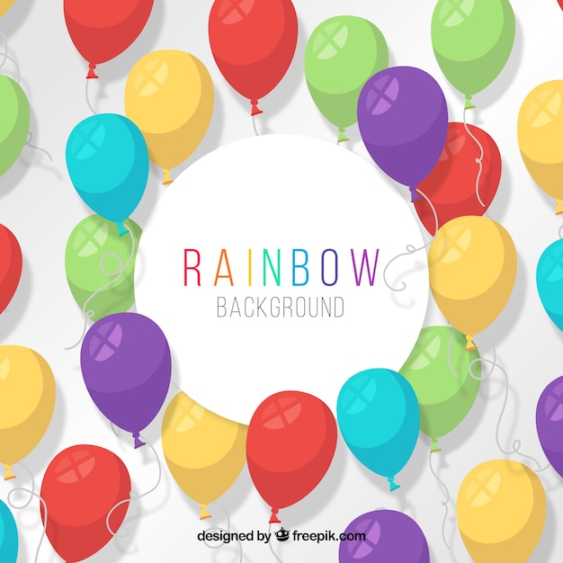 Free vector colorful balloons background