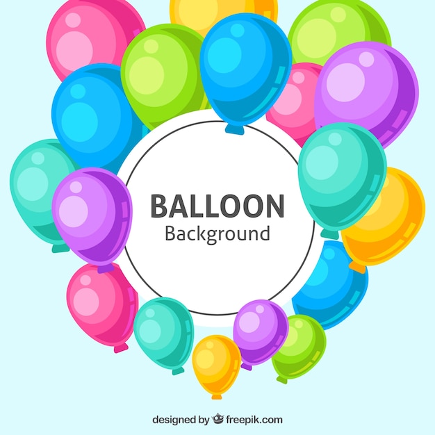 Colorful balloons background