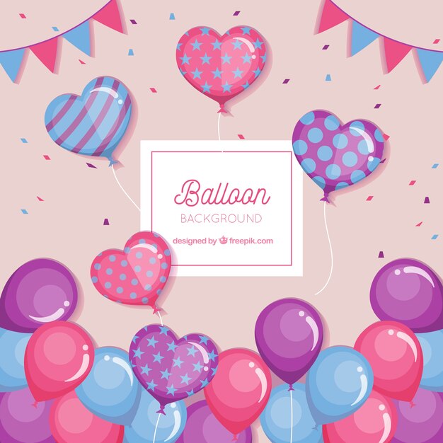 Colorful balloons background