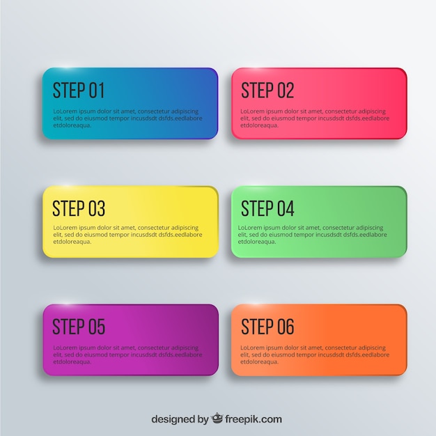 Free vector colorful banners