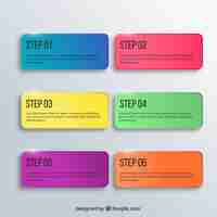 Free vector colorful banners