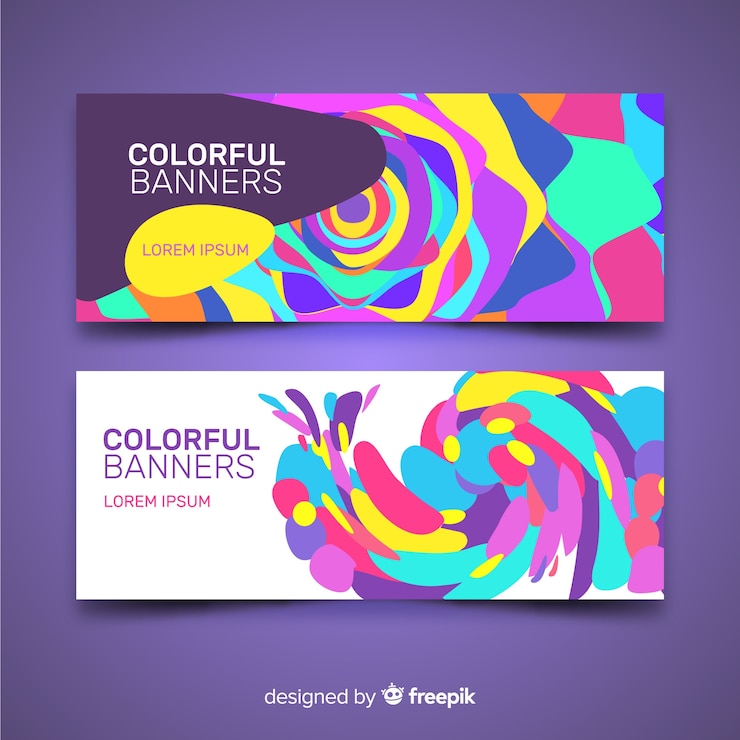Free Vector colorful banners