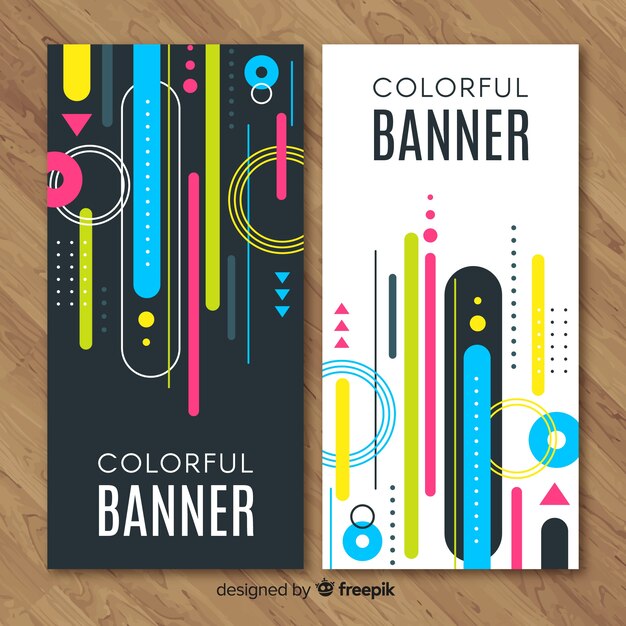 Colorful banners