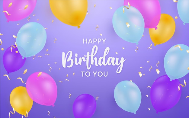 Free vector colorful birthday background