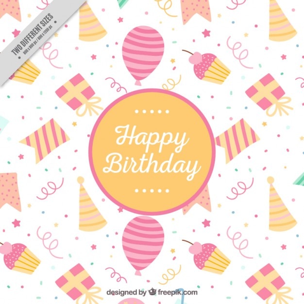 Vettore gratuito colorful background compleanno